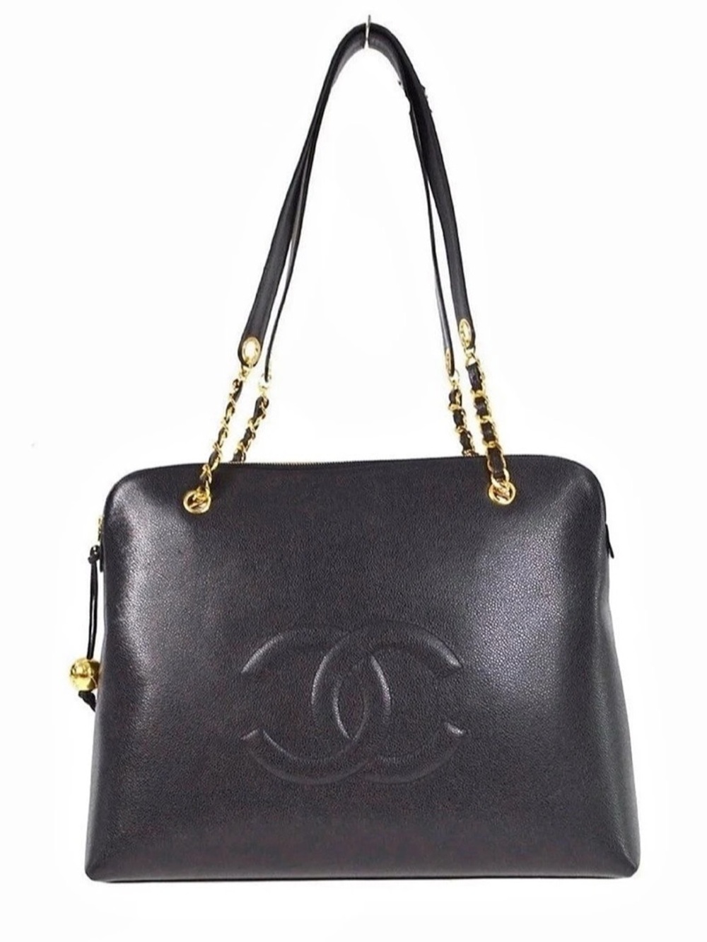 Chanel Timeless CC Chain Shoulder Bag Caviar Black Shoulder Bag Like New